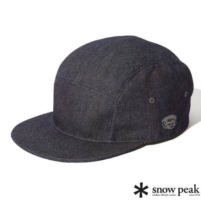 【日本 Snow Peak】TAKBI Denim Cap 丹寧棒球帽.牛仔布鴨舌帽/AC-23AU10501IN 靛藍✿30E010